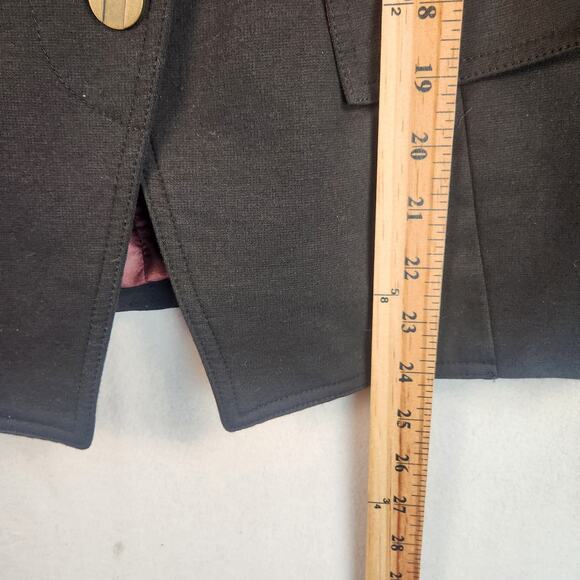 Tribal Blazer Women’s SZ 10 Black Lined Knit Decorative Buttons EUC - Picture 11 of 15